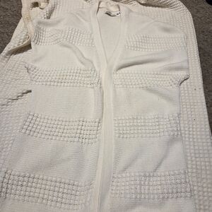 Chic White Women's Cardigan